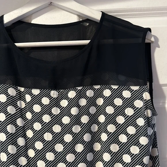 Ann Taylor Polka Dot Peplum Blouse - Picture 2 of 8